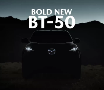 Обновлённый пикап Mazda BT-50 с огромным логотипом показался на первом тизере