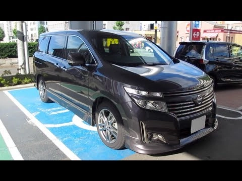 NISSAN ELGRAND 2013, HighwaySTAR. Обзор экстерьера и интерьера.