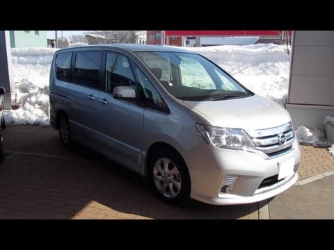 NISSAN SERENA 2012, HighwaySTAR. Обзор экстерьера и интерьера.